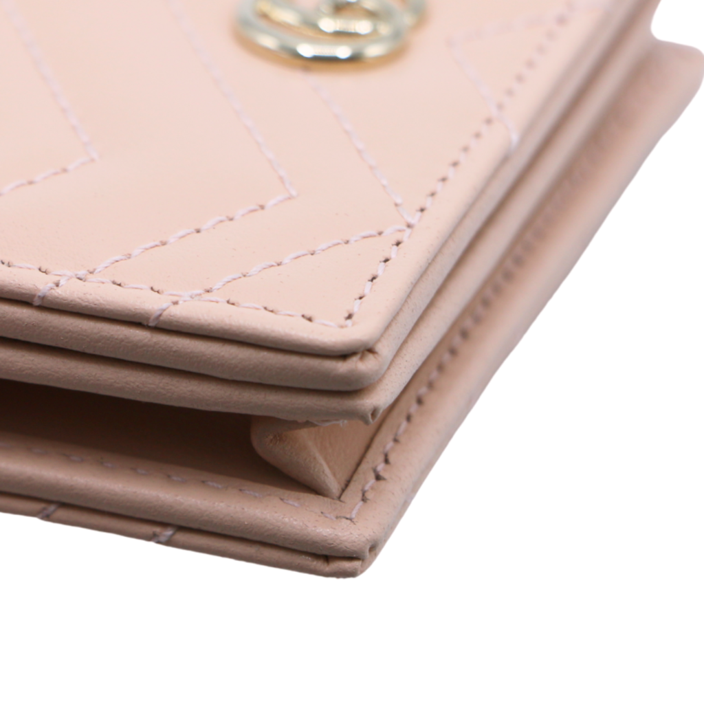 Gucci GG Marmont Card Case Wallet Light Pink 466492 - Luxury